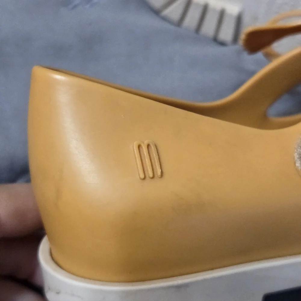 Mini Melissa Classic  Mary Jane (Toddler) sz 9 Mustard Yellow Preppy Boho